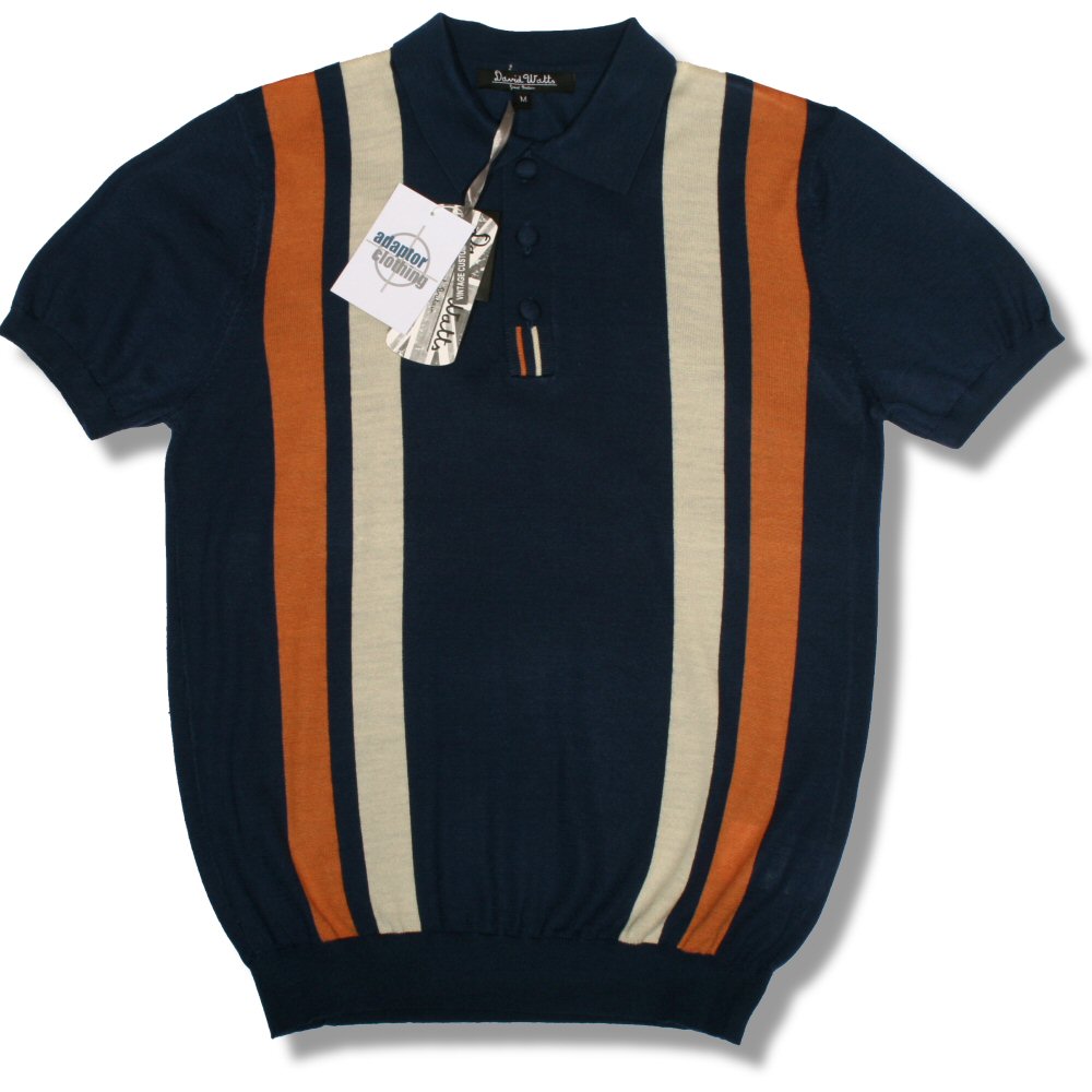 Retro knitted cheap polo shirts